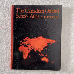 Vintage The Canadian  Oxford School Atlas 5th Edition